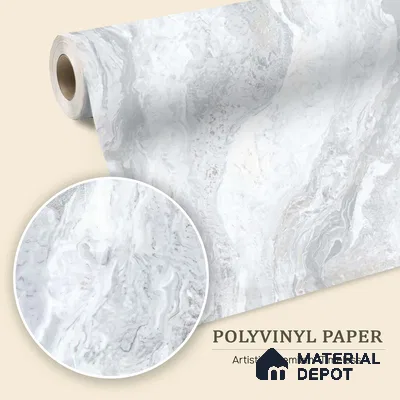 WK100-06 | 10 Meter x 21 Inches Marble Look Wallpaper - 57.41 Sq. Ft. | Minimum 10% wastage during installation