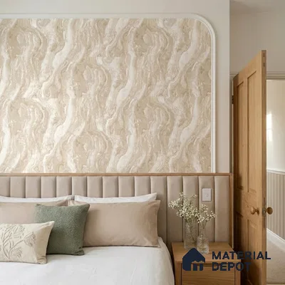 WK100-07 | 10 Meter x 21 Inches Marble Look Wallpaper - 57.41 Sq. Ft. | Minimum 10% wastage during installation