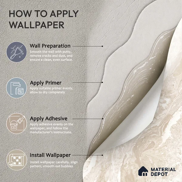 WK100-07 | 10 Meter x 21 Inches Marble Look Wallpaper - 57.41 Sq. Ft. | Minimum 10% wastage during installation