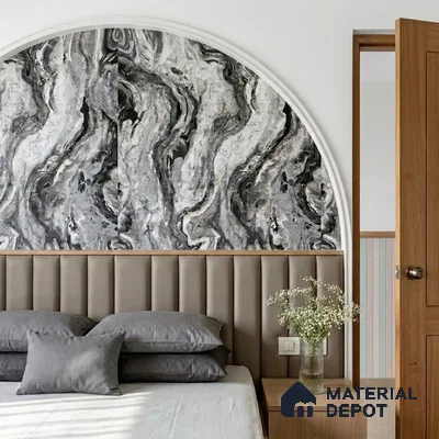 WK100-08 | 10 Meter x 21 Inches Marble Look Wallpaper - 57.41 Sq. Ft. | Minimum 10% wastage during installation