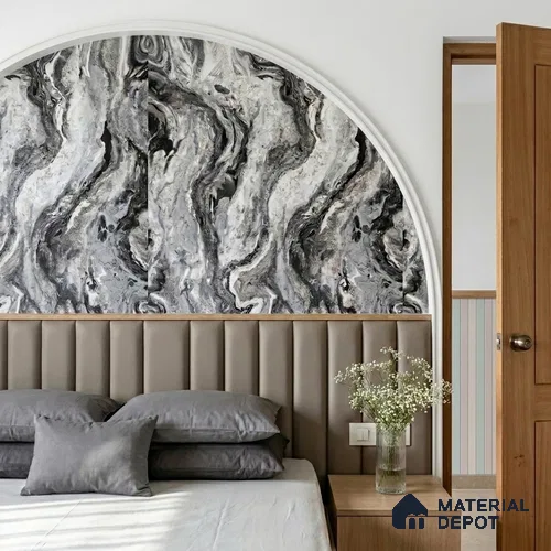 WK100-08 | 10 Meter x 21 Inches Marble Look Wallpaper - 57.41 Sq. Ft. | Minimum 10% wastage during installation