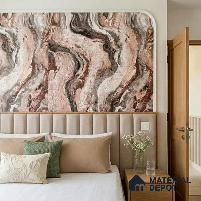 WK100-05 | 10 Meter x 21 Inches Marble Look Wallpaper - 57.41 Sq. Ft. | Minimum 10% wastage during installation