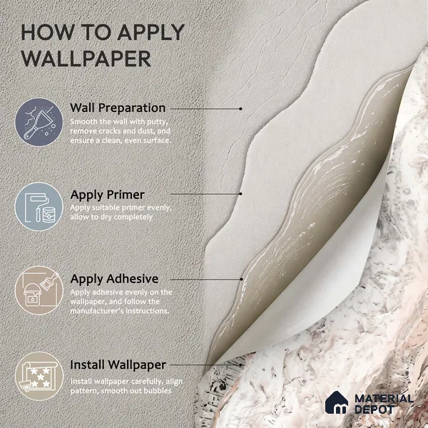 WK100-05 | 10 Meter x 21 Inches Marble Look Wallpaper - 57.41 Sq. Ft. | Minimum 10% wastage during installation