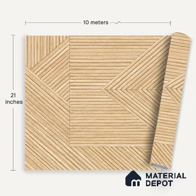 WK100-10 | 10 Meter x 21 Inches Patterned Look Wallpaper - 57.41 Sq. Ft. | Minimum 15% wastage during installation