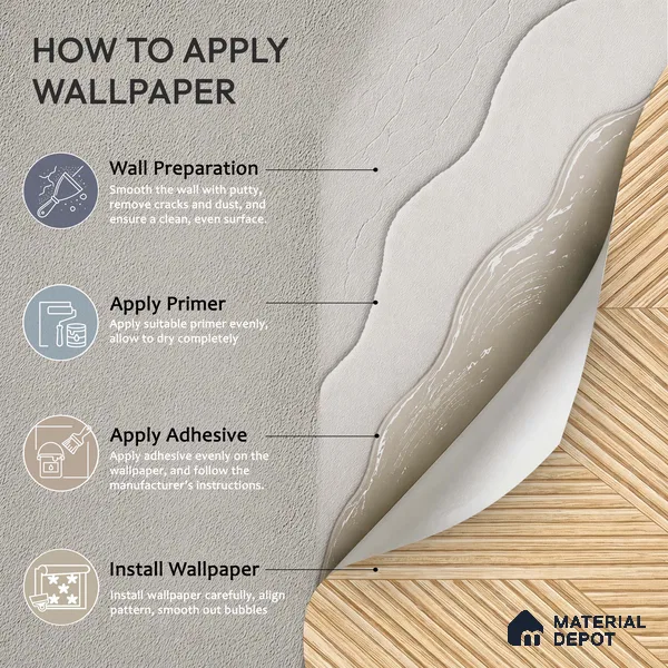 WK100-10 | 10 Meter x 21 Inches Patterned Look Wallpaper - 57.41 Sq. Ft. | Minimum 15% wastage during installation