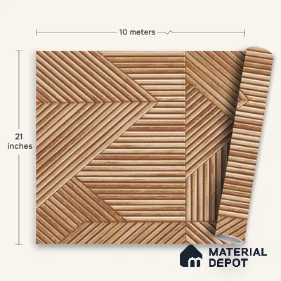 WK100-11 | 10 Meter x 21 Inches Patterned Look Wallpaper - 57.41 Sq. Ft. | Minimum 15% wastage during installation