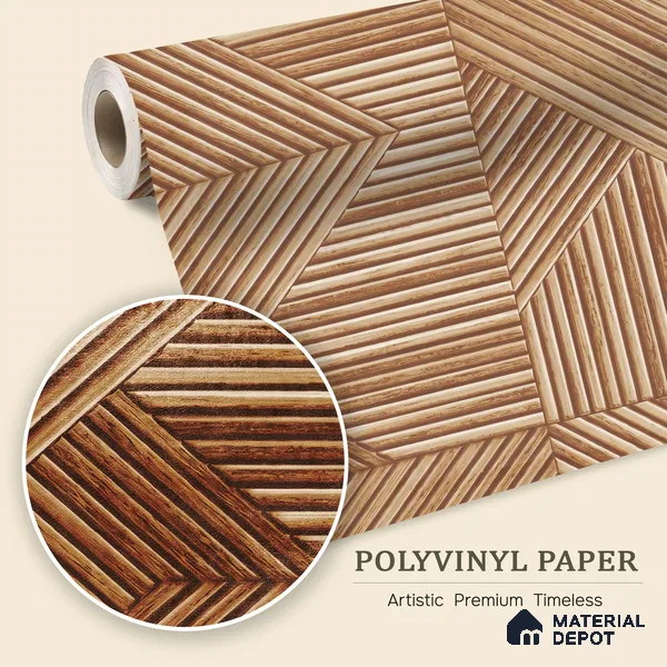 WK100-11 | 10 Meter x 21 Inches Patterned Look Wallpaper - 57.41 Sq. Ft. | Minimum 15% wastage during installation