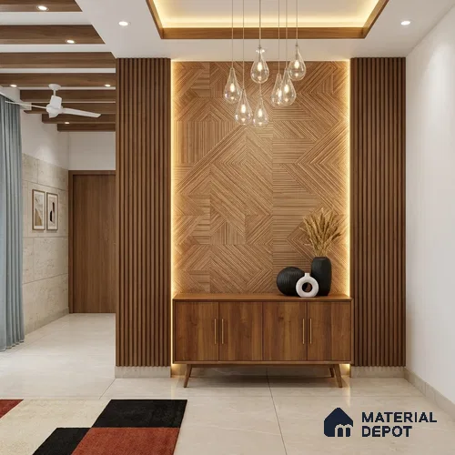 WK100-11 | 10 Meter x 21 Inches Patterned Look Wallpaper - 57.41 Sq. Ft. | Minimum 15% wastage during installation