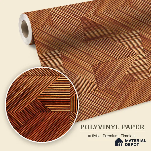 WK100-12 | 10 Meter x 21 Inches Patterned Look Wallpaper - 57.41 Sq. Ft. | Minimum 15% wastage during installation
