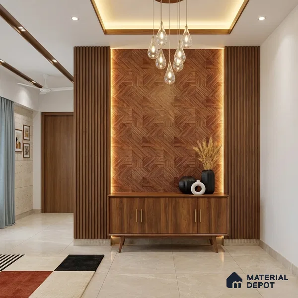 WK100-12 | 10 Meter x 21 Inches Patterned Look Wallpaper - 57.41 Sq. Ft. | Minimum 15% wastage during installation