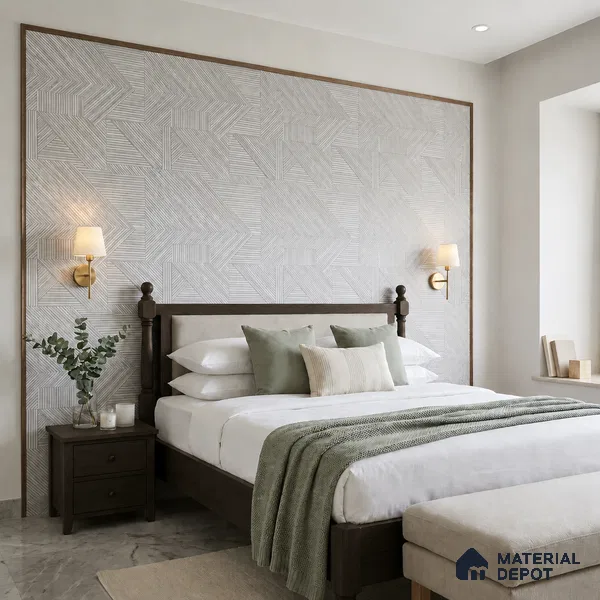 WK100-09 | 10 Meter x 21 Inches Patterned Look Wallpaper - 57.41 Sq. Ft. | Minimum 15% wastage during installation