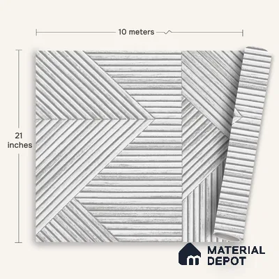 WK100-09 | 10 Meter x 21 Inches Patterned Look Wallpaper - 57.41 Sq. Ft. | Minimum 15% wastage during installation