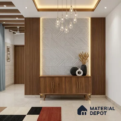 WK100-09 | 10 Meter x 21 Inches Patterned Look Wallpaper - 57.41 Sq. Ft. | Minimum 15% wastage during installation