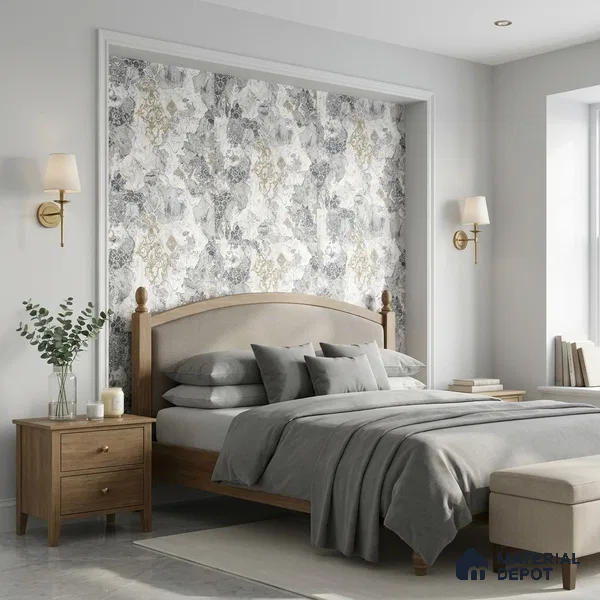 WK100-16 | 10 Meter x 21 Inches Patterned Look Wallpaper - 57.41 Sq. Ft. | Minimum 15% wastage during installation