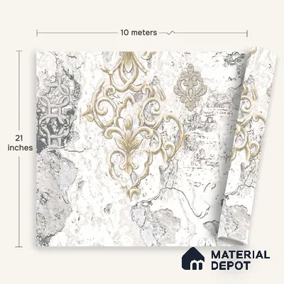 WK100-16 | 10 Meter x 21 Inches Patterned Look Wallpaper - 57.41 Sq. Ft. | Minimum 15% wastage during installation
