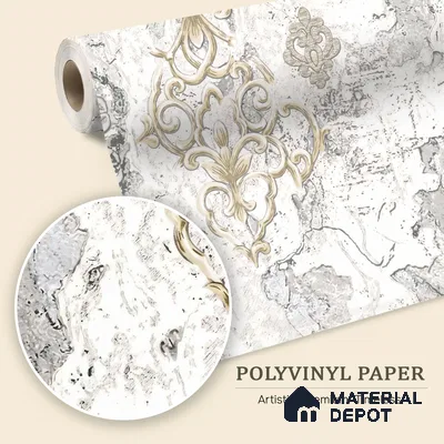 WK100-16 | 10 Meter x 21 Inches Patterned Look Wallpaper - 57.41 Sq. Ft. | Minimum 15% wastage during installation