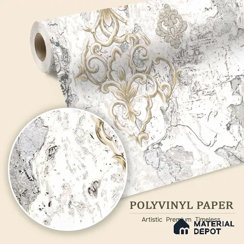 WK100-16 | 10 Meter x 21 Inches Patterned Look Wallpaper - 57.41 Sq. Ft. | Minimum 15% wastage during installation