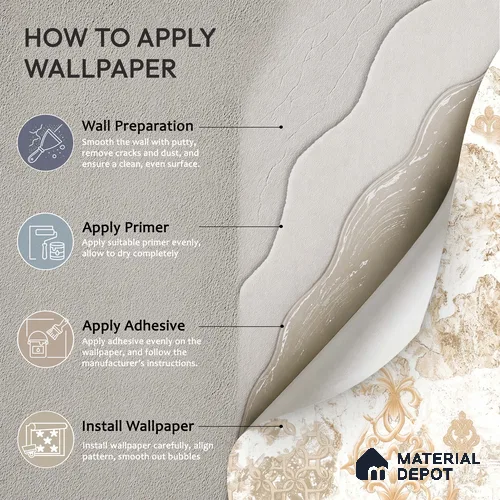 WK100-18 | 10 Meter x 21 Inches Patterned Look Wallpaper - 57.41 Sq. Ft. | Minimum 15% wastage during installation