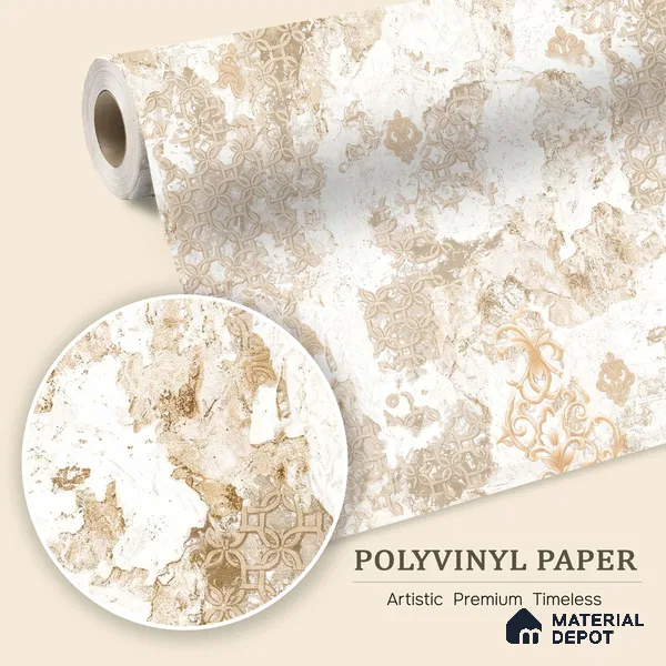 WK100-18 | 10 Meter x 21 Inches Patterned Look Wallpaper - 57.41 Sq. Ft. | Minimum 15% wastage during installation