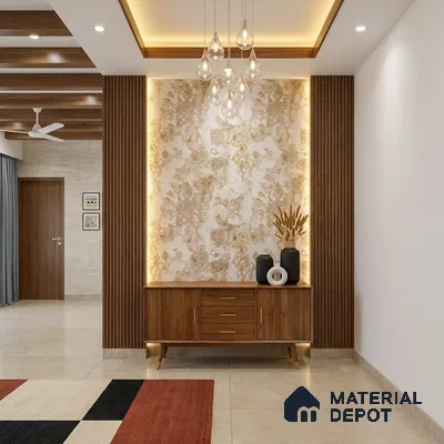 WK100-18 | 10 Meter x 21 Inches Patterned Look Wallpaper - 57.41 Sq. Ft. | Minimum 15% wastage during installation