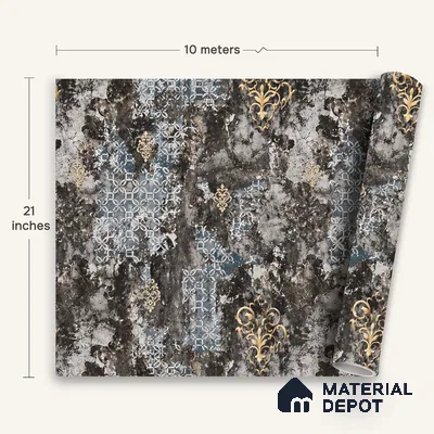 WK100-20 | 10 Meter x 21 Inches Patterned Look Wallpaper - 57.41 Sq. Ft. | Minimum 15% wastage during installation