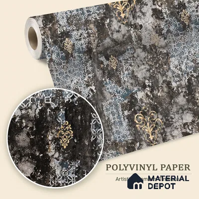 WK100-20 | 10 Meter x 21 Inches Patterned Look Wallpaper - 57.41 Sq. Ft. | Minimum 15% wastage during installation