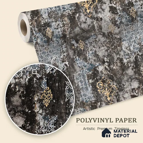 WK100-20 | 10 Meter x 21 Inches Patterned Look Wallpaper - 57.41 Sq. Ft. | Minimum 15% wastage during installation