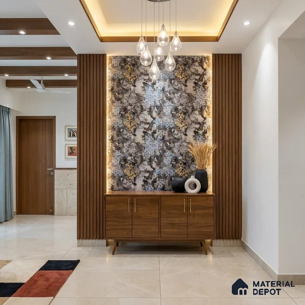 WK100-20 | 10 Meter x 21 Inches Patterned Look Wallpaper - 57.41 Sq. Ft. | Minimum 15% wastage during installation
