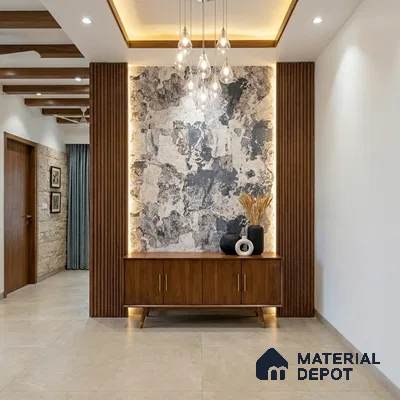 WK100-15 | 10 Meter x 21 Inches Patterned Look Wallpaper - 57.41 Sq. Ft. | Minimum 15% wastage during installation