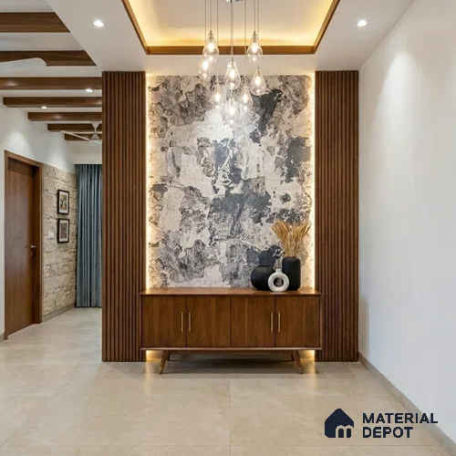 WK100-15 | 10 Meter x 21 Inches Patterned Look Wallpaper - 57.41 Sq. Ft. | Minimum 15% wastage during installation