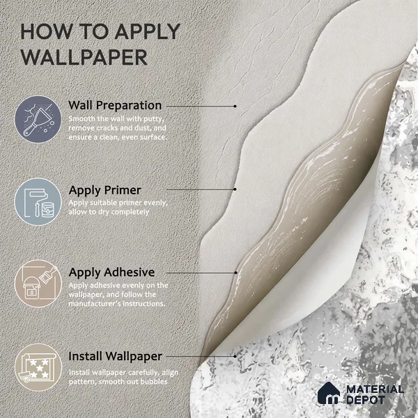 WK100-17 | 10 Meter x 21 Inches Patterned Look Wallpaper - 57.41 Sq. Ft. | Minimum 15% wastage during installation
