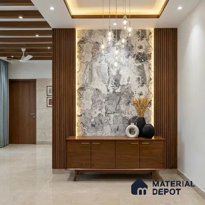 WK100-17 | 10 Meter x 21 Inches Patterned Look Wallpaper - 57.41 Sq. Ft. | Minimum 15% wastage during installation