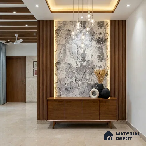 WK100-17 | 10 Meter x 21 Inches Patterned Look Wallpaper - 57.41 Sq. Ft. | Minimum 15% wastage during installation