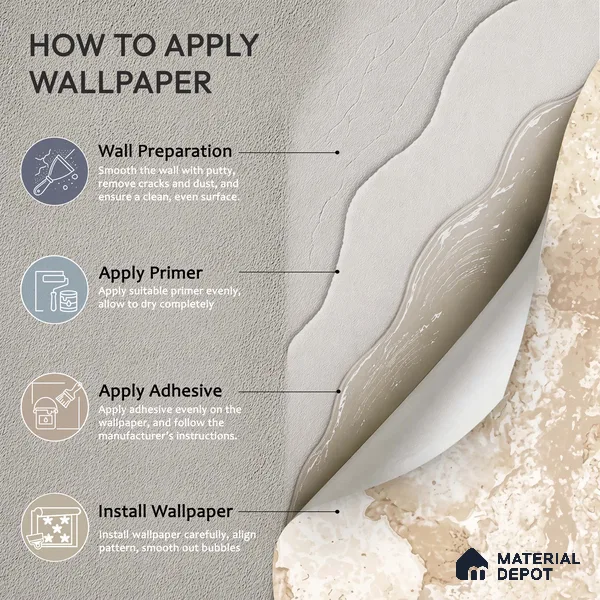 WK100-19 | 10 Meter x 21 Inches Patterned Look Wallpaper - 57.41 Sq. Ft. | Minimum 15% wastage during installation