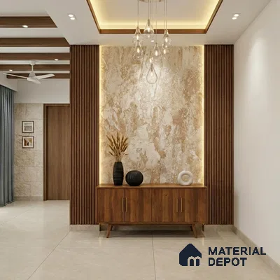 WK100-19 | 10 Meter x 21 Inches Patterned Look Wallpaper - 57.41 Sq. Ft. | Minimum 15% wastage during installation