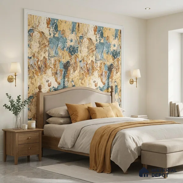 WK100-14 | 10 Meter x 21 Inches Patterned Look Wallpaper - 57.41 Sq. Ft. | Minimum 15% wastage during installation