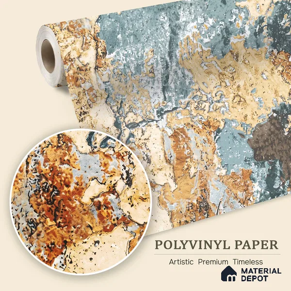 WK100-14 | 10 Meter x 21 Inches Patterned Look Wallpaper - 57.41 Sq. Ft. | Minimum 15% wastage during installation