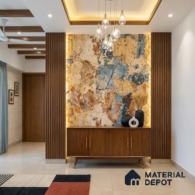 WK100-14 | 10 Meter x 21 Inches Patterned Look Wallpaper - 57.41 Sq. Ft. | Minimum 15% wastage during installation