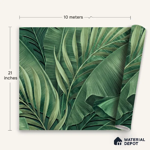 WK100-29 | 10 Meter x 21 Inches Florals Look Wallpaper - 57.41 Sq. Ft. | Minimum 15% wastage during installation