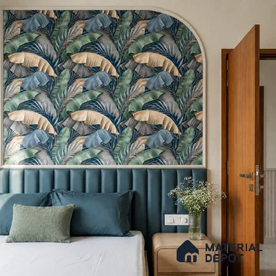 WK100-27 | 10 Meter x 21 Inches Florals Look Wallpaper - 57.41 Sq. Ft. | Minimum 15% wastage during installation