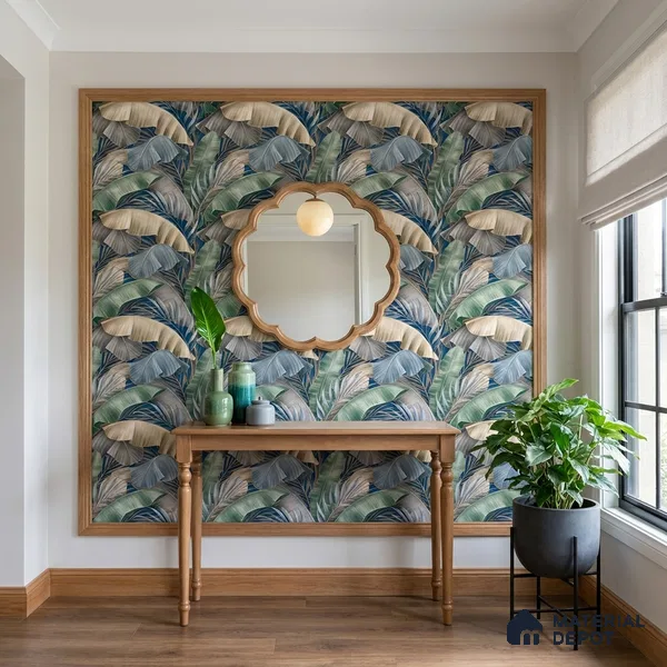 WK100-27 | 10 Meter x 21 Inches Florals Look Wallpaper - 57.41 Sq. Ft. | Minimum 15% wastage during installation