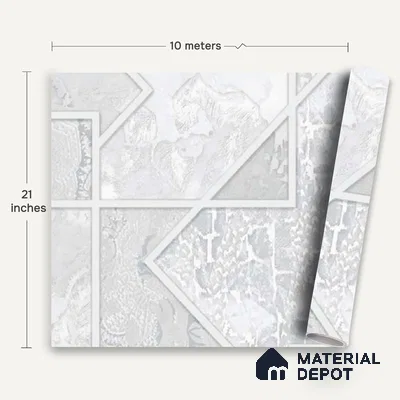 WK100-31 | 10 Meter x 21 Inches Patterned Look Wallpaper - 57.41 Sq. Ft. | Minimum 15% wastage during installation
