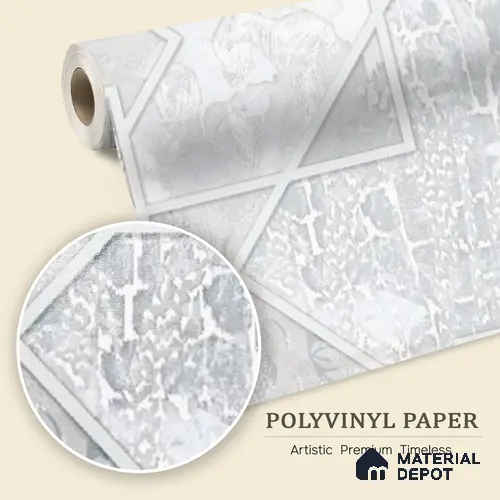 WK100-31 | 10 Meter x 21 Inches Patterned Look Wallpaper - 57.41 Sq. Ft. | Minimum 15% wastage during installation