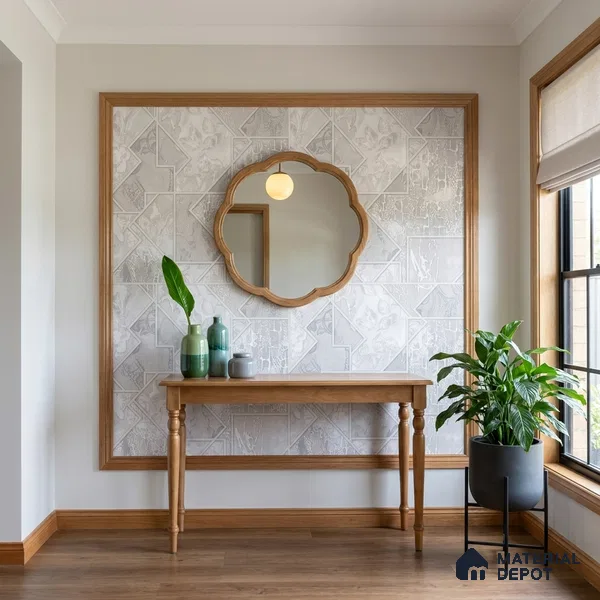 WK100-31 | 10 Meter x 21 Inches Patterned Look Wallpaper - 57.41 Sq. Ft. | Minimum 15% wastage during installation