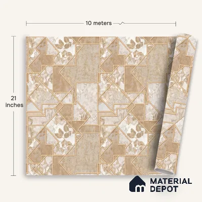 WK100-32 | 10 Meter x 21 Inches Patterned Look Wallpaper - 57.41 Sq. Ft. | Minimum 15% wastage during installation