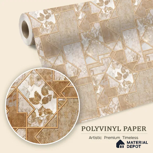 WK100-32 | 10 Meter x 21 Inches Patterned Look Wallpaper - 57.41 Sq. Ft. | Minimum 15% wastage during installation