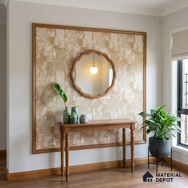 WK100-32 | 10 Meter x 21 Inches Patterned Look Wallpaper - 57.41 Sq. Ft. | Minimum 15% wastage during installation