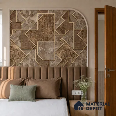 WK100-33 | 10 Meter x 21 Inches Patterned Look Wallpaper - 57.41 Sq. Ft. | Minimum 15% wastage during installation