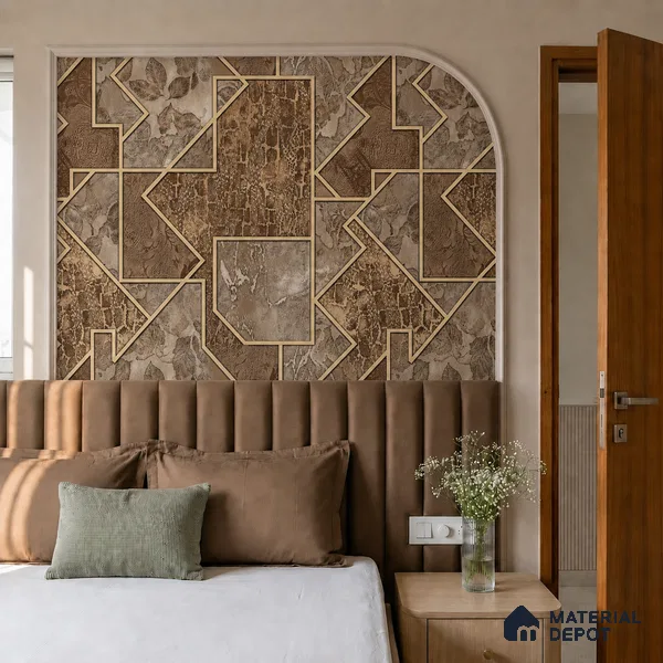 WK100-33 | 10 Meter x 21 Inches Patterned Look Wallpaper - 57.41 Sq. Ft. | Minimum 15% wastage during installation