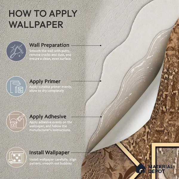 WK100-33 | 10 Meter x 21 Inches Patterned Look Wallpaper - 57.41 Sq. Ft. | Minimum 15% wastage during installation